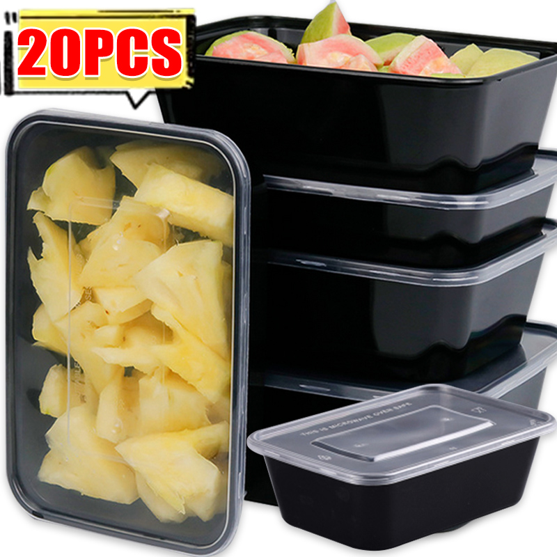 Meal Prep Lunch Boxes - Contenedores de almacenamiento de alimentos 10/20x