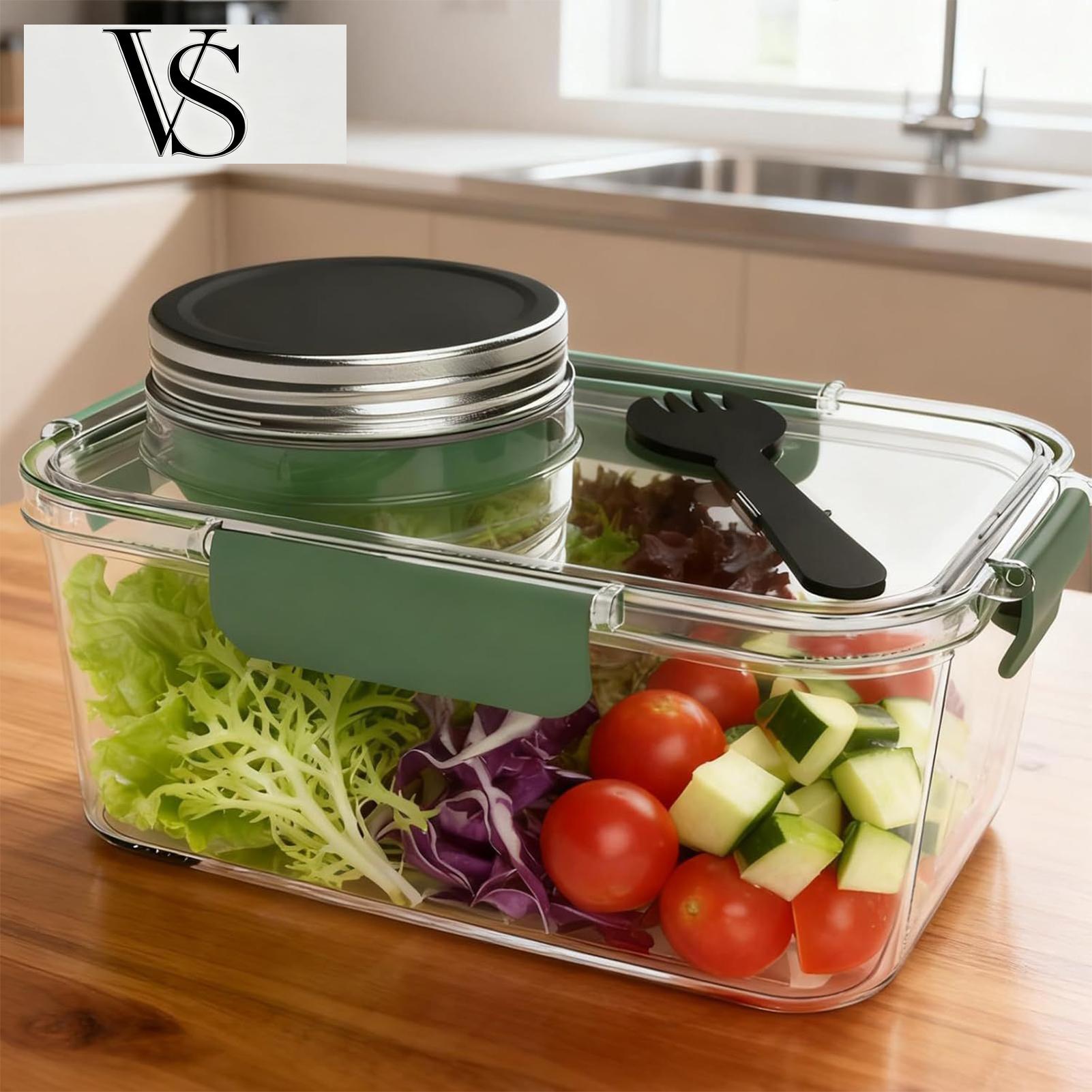 Meal Prep For Office - Contenedor para Ensaladas de 2.5 oz,