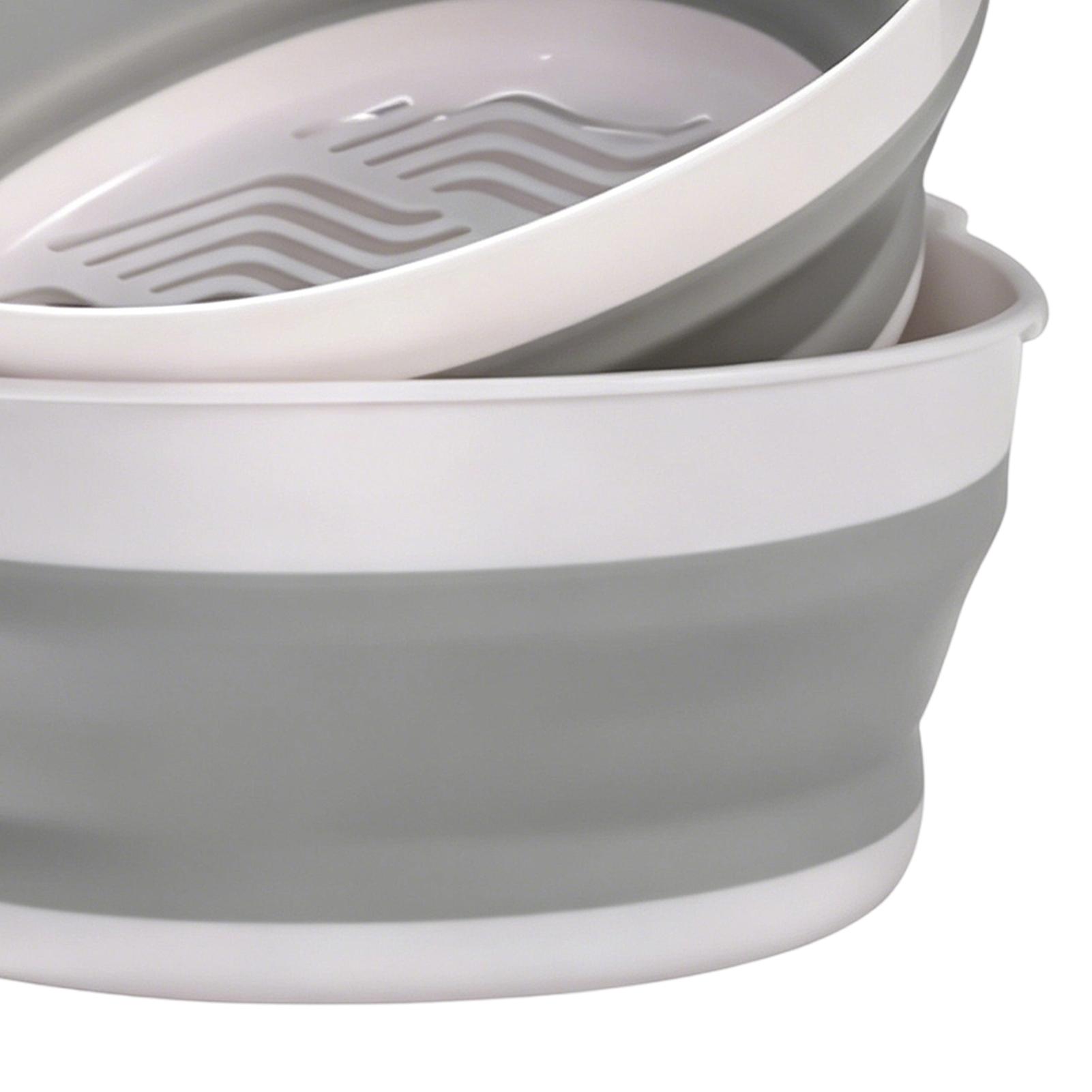 Meal Prep For Office - Colador Plegable de Doble Capa para