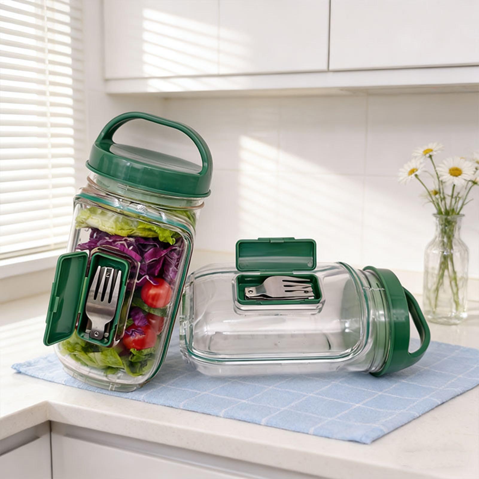 Meal Prep For Office - Contenedor de Ensalada Hermético de 1000