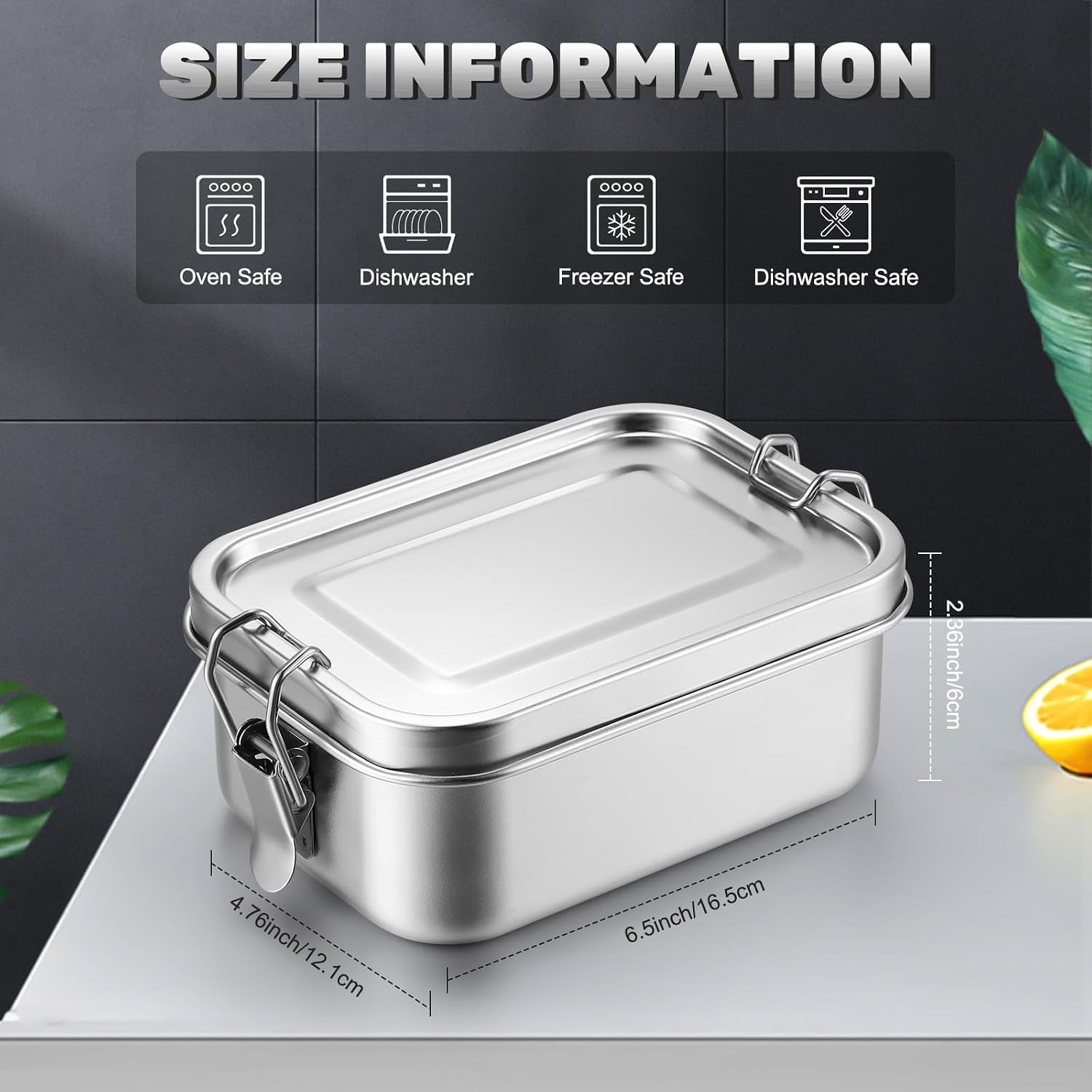 Recipientes de Acero Inoxidabl - Meal Prep Lunch Boxes reseña y precio