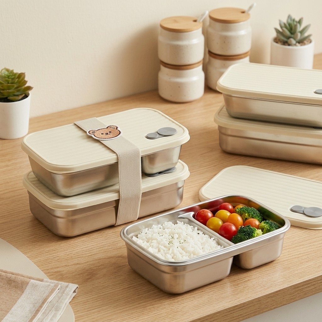 Lonchera de Acero Inoxidable,  - Meal Prep Lunch Boxes reseña y precio
