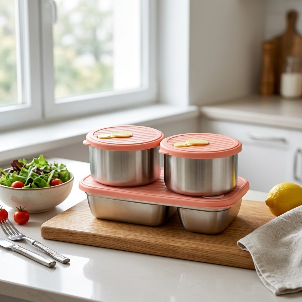 Lonchera de Acero Inoxidable 3 - Meal Prep For Office reseña y precio