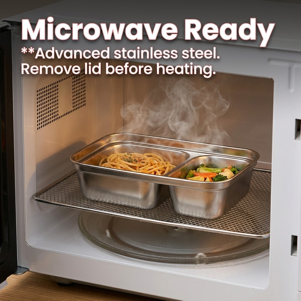 Lonchera de Acero Inoxidable 3 - Meal Prep For Office reseña y precio