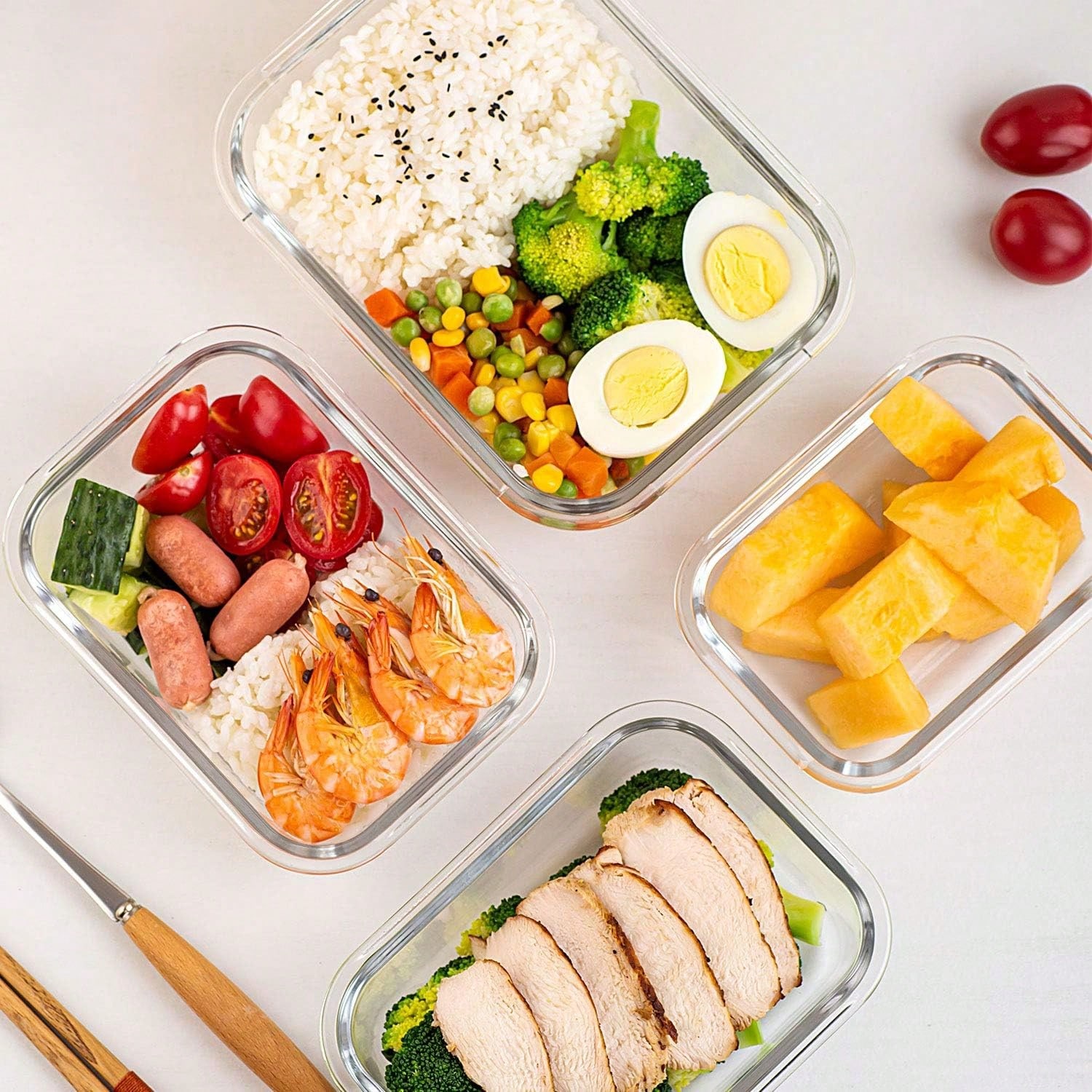 Paquete de 10 recipientes de v - Meal Prep Lunch Boxes reseña y precio
