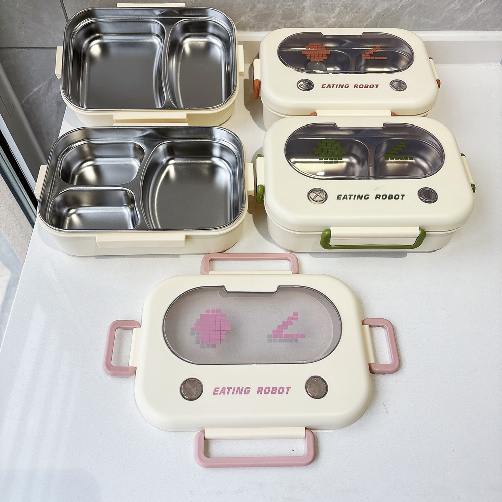 Caja Bento térmica de acero in - Meal Prep Lunch Boxes reseña y precio