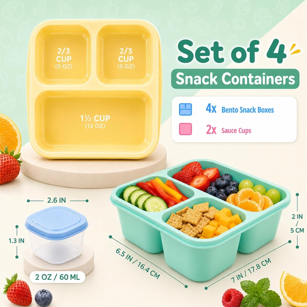 Contenedores de comida Bento d - Meal Prep For Office reseña y precio