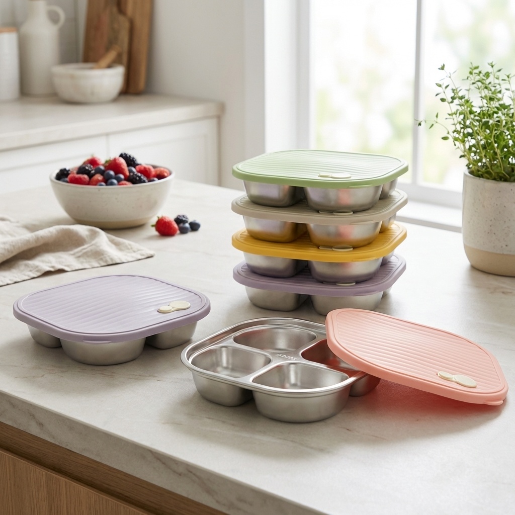 Lonchera de Acero Inoxidable 3 - Meal Prep Diet reseña y precio