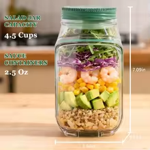 Recipiente Portátil para Ensal - Meal Prep For Office reseña y precio