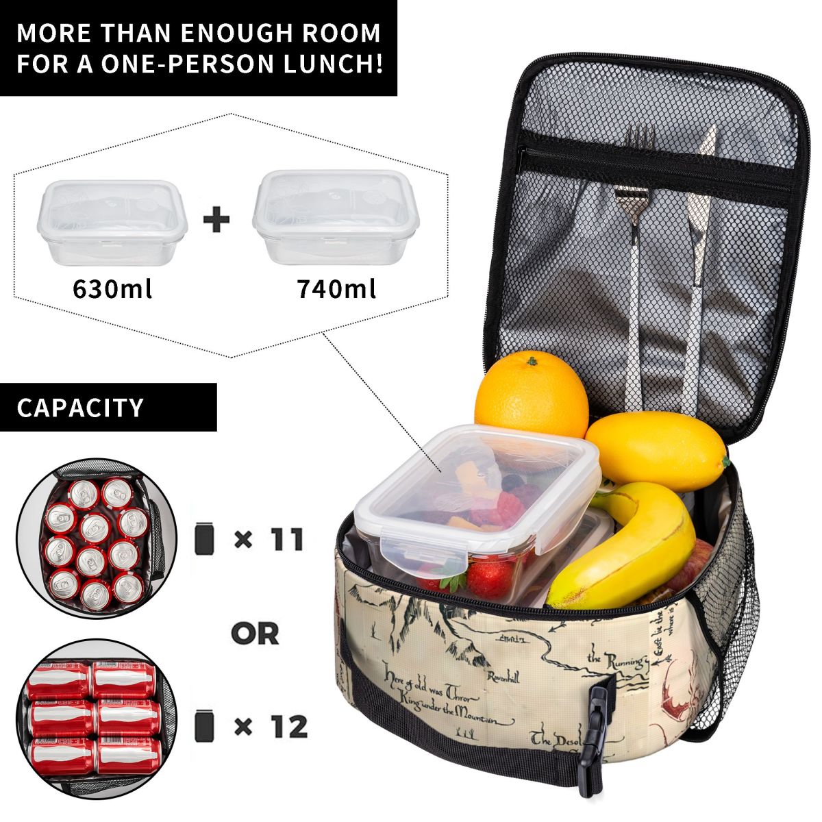 Bolsa de almuerzo para picnic  - Meal Prep For Office reseña y precio