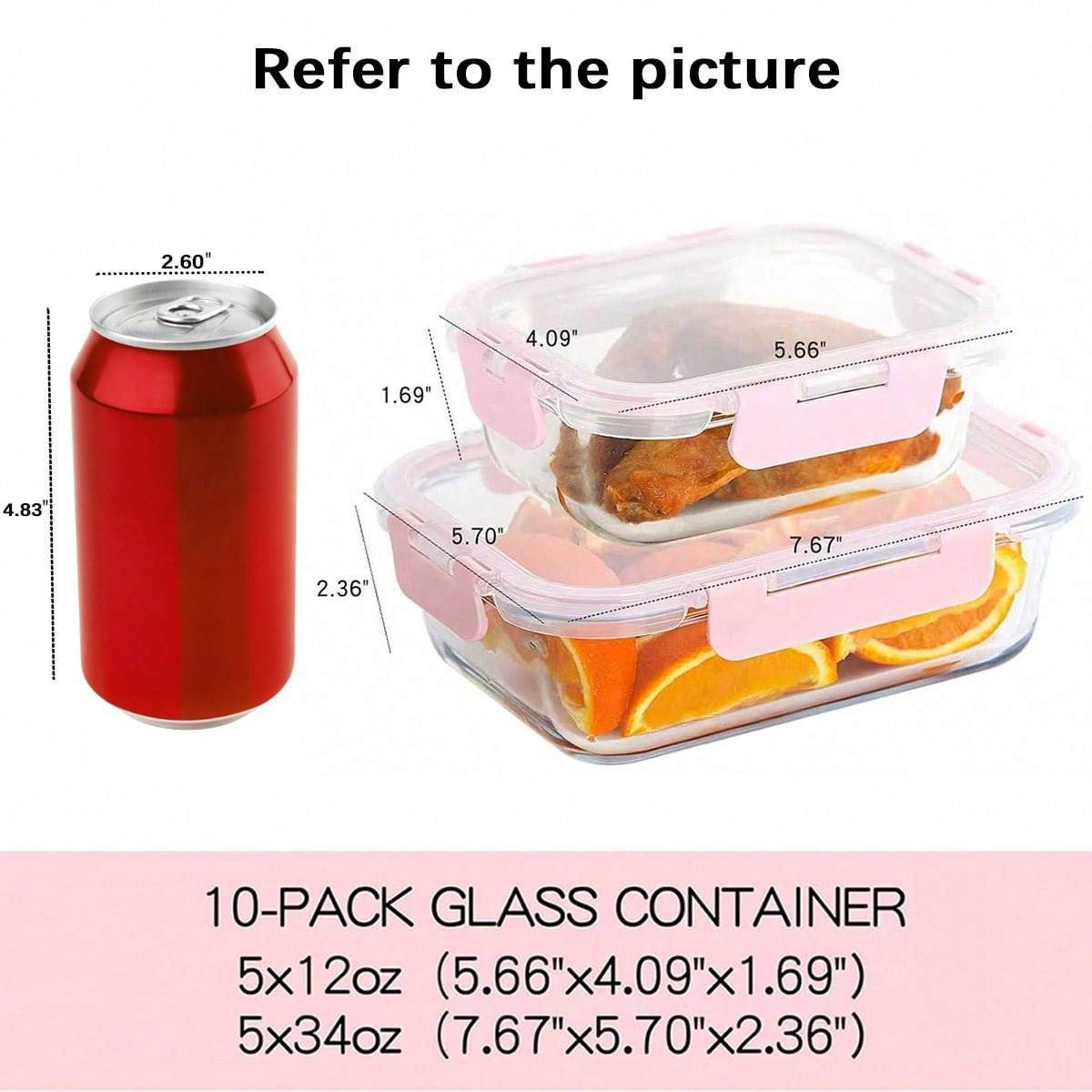 Paquete de 10 Recipientes de V - Meal Prep For Office reseña y precio